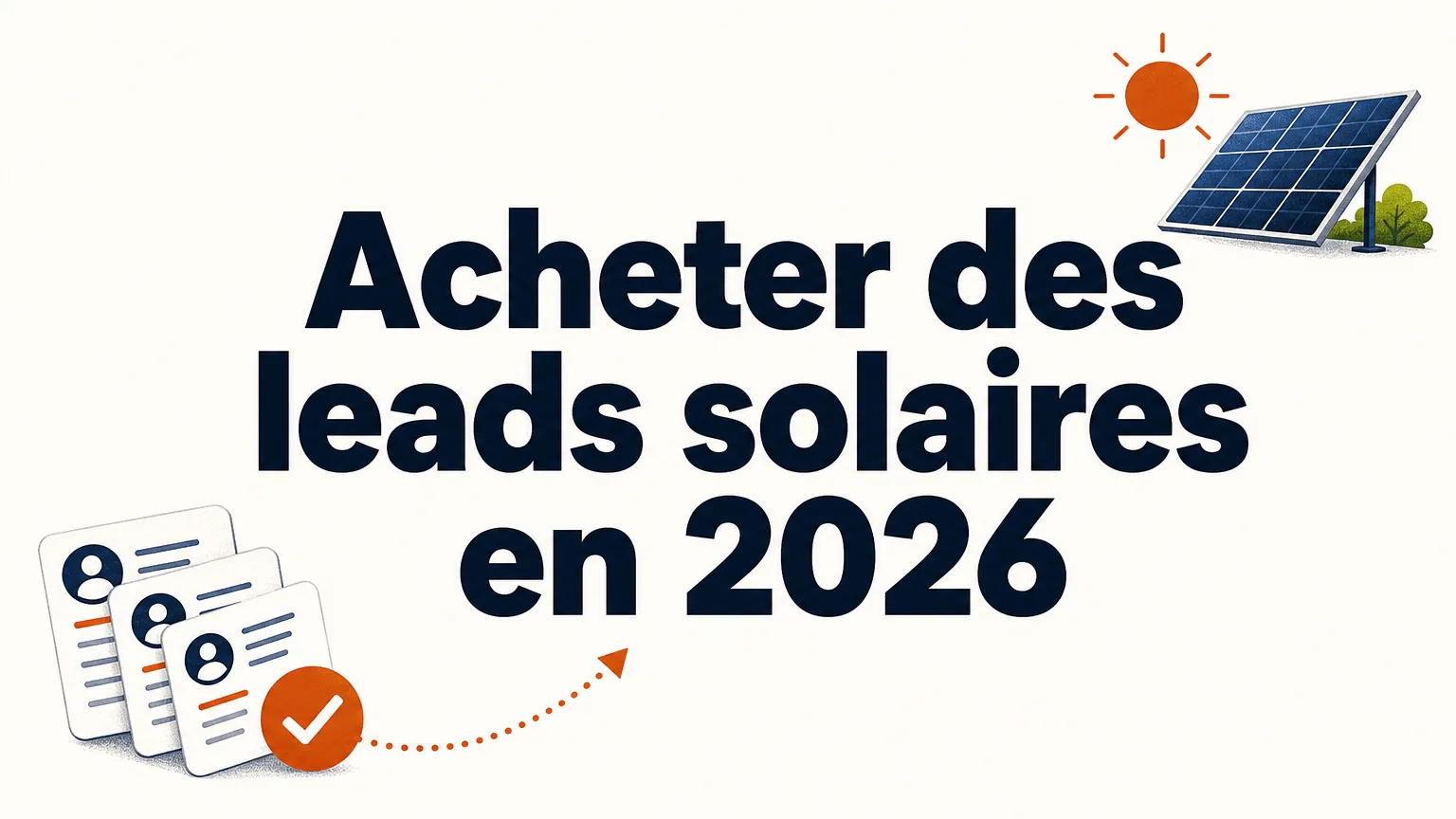 Maison équipée de panneaux solaires et flux de prospects qualifiés