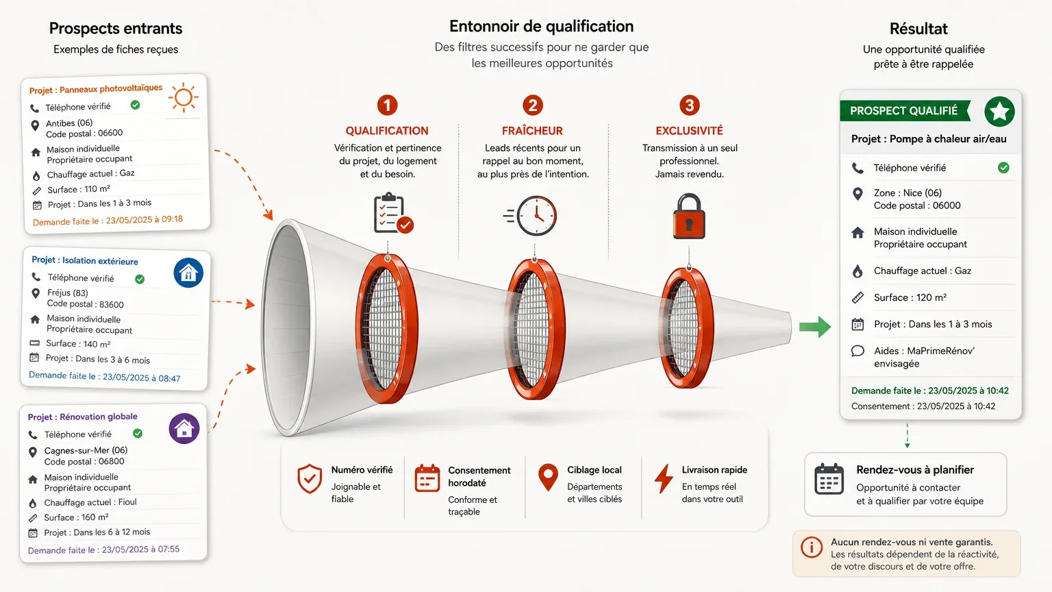 Illustration des critères qui déterminent la valeur réelle d’un lead travaux