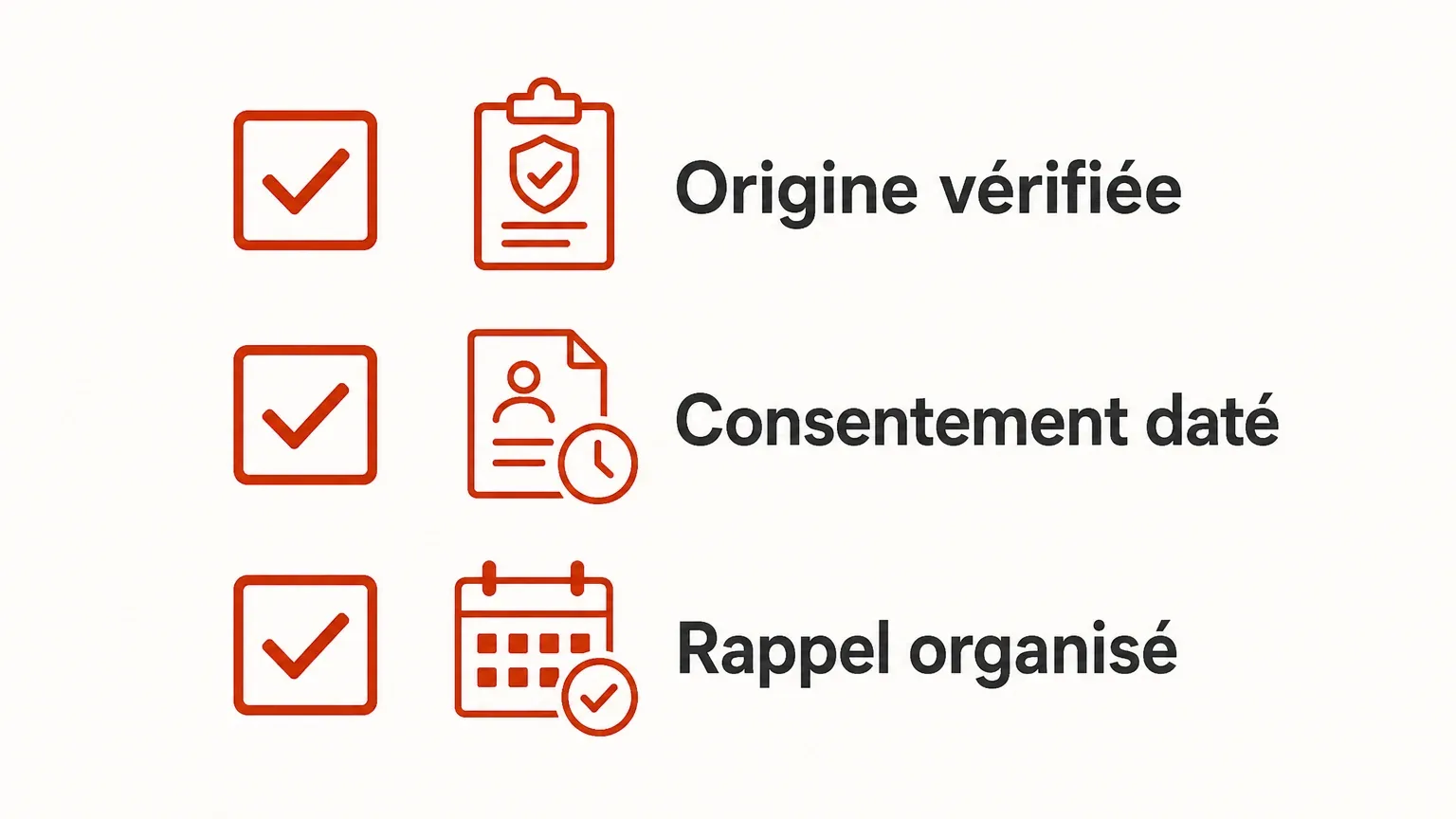 Checklist pour vérifier l’origine, le consentement et le rappel d’un lead solaire