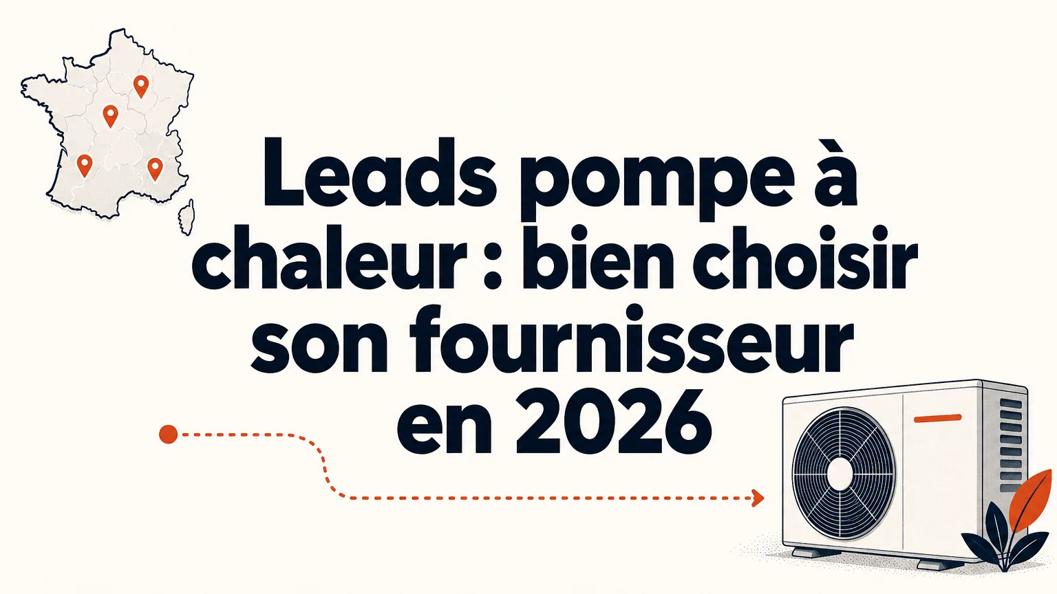 Illustration d’un fournisseur de leads pour pompes à chaleur en France