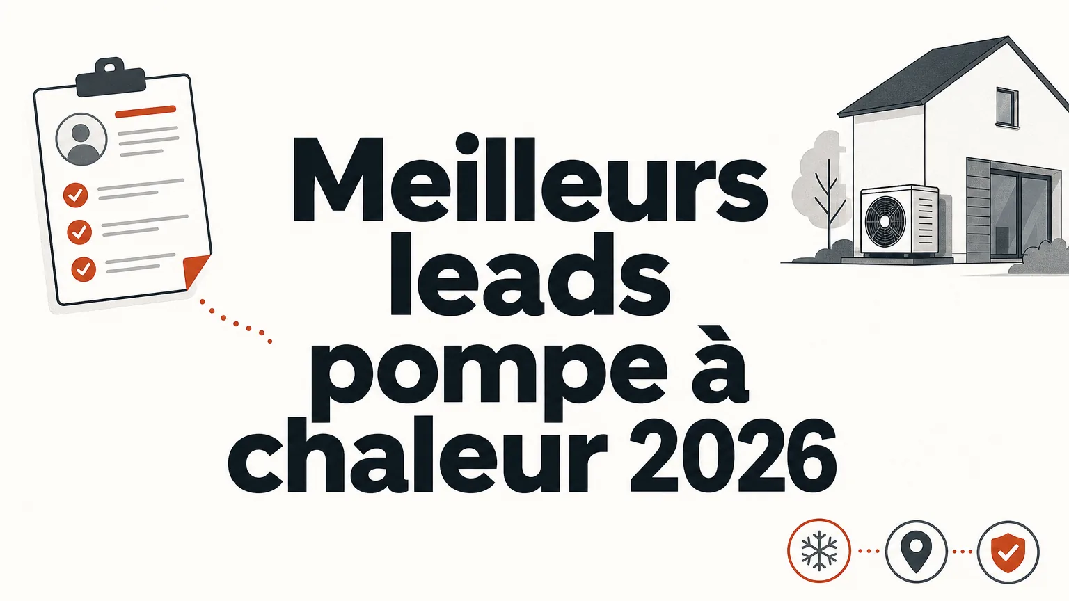 Illustration professionnelle sur le choix de leads pompe à chaleur qualifiés