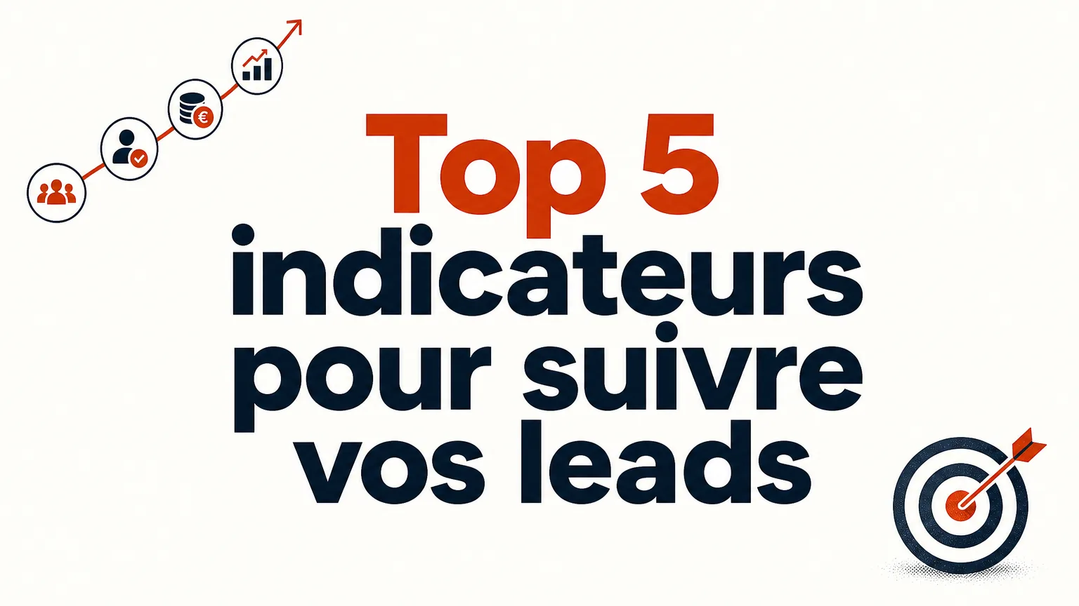 Parcours illustré des cinq indicateurs de suivi des leads