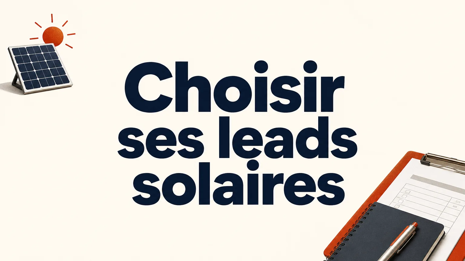 Téléphone et fiche papier illustrant le suivi d’un prospect solaire