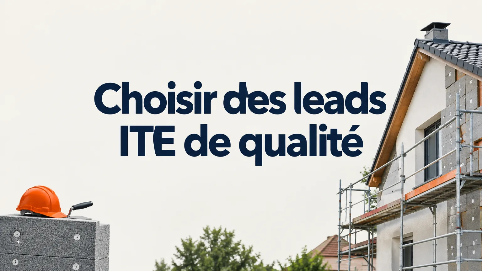 Façade de maison en rénovation avec isolation thermique extérieure en cours