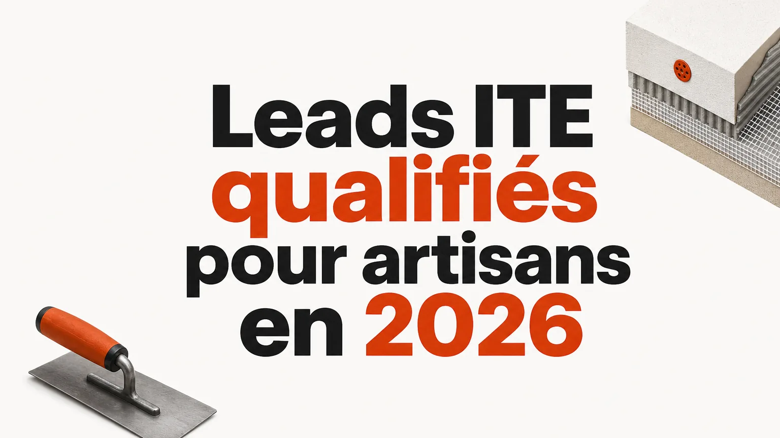 Maison individuelle en cours d’isolation thermique par l’extérieur